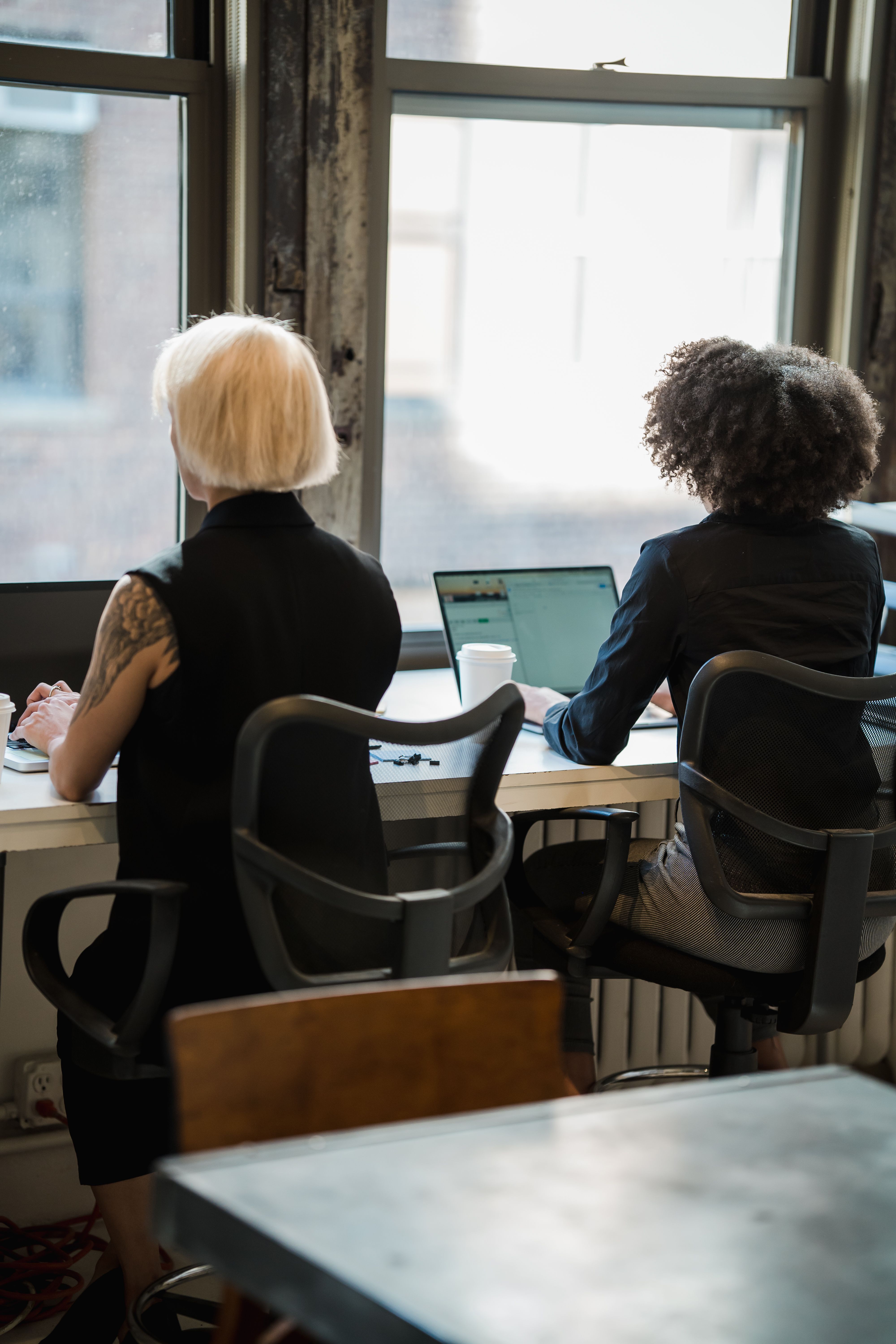 Woman participating in online professional development
